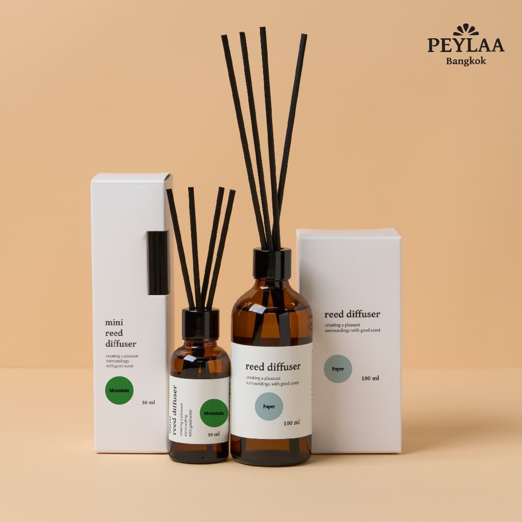 PEYLAA / reed diffuser 100 ml / น้ำหอมปรับอากาศแบบก้านไม้ หอมละมุน เติมกลิ่นให้ห้องขนาดเล็กหรือโต๊ะทำงาน aroma diffuser รูปที่ 2