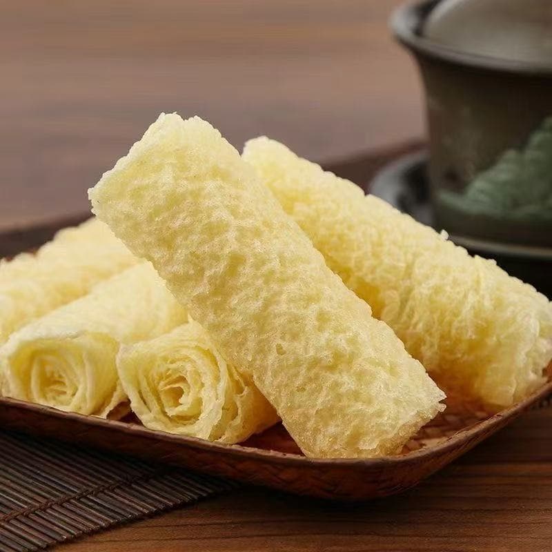 ฟองเต้าหู้ม้วนทอด มีอย. ไทย ราคาส่ง ฟองเต้าหู้ม้วน 响铃卷 ยกลัง 32 แพ็ค ขนาด 120กรัม รูปที่ 5