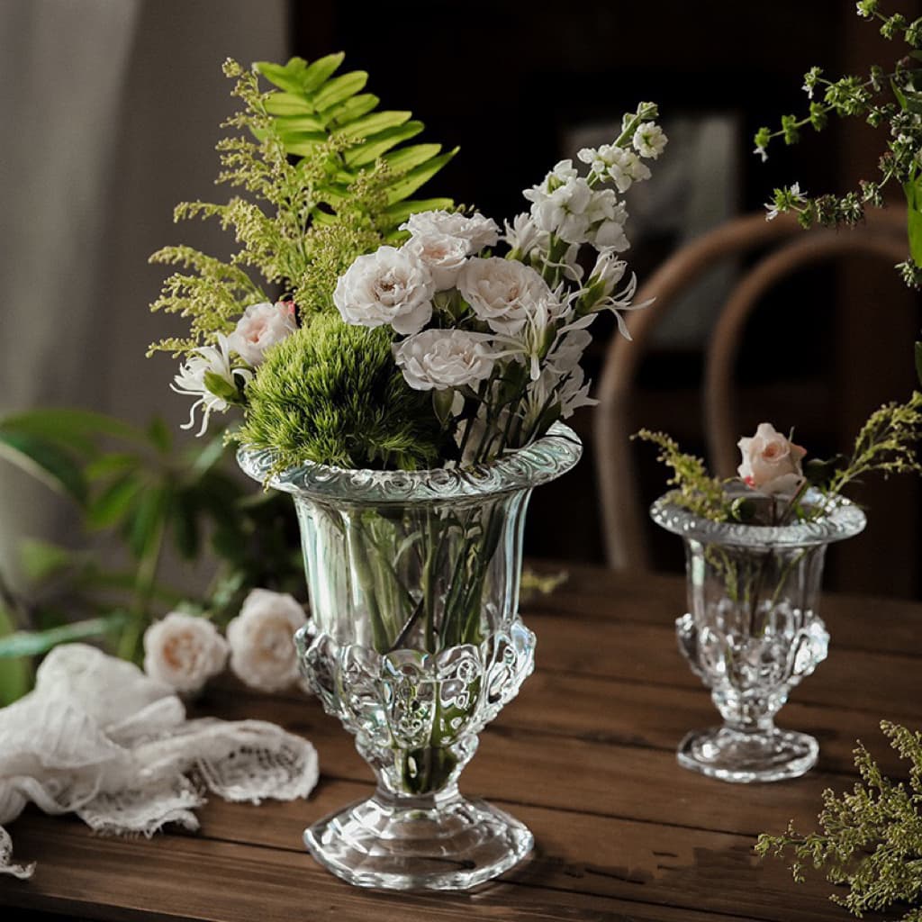 OurHome แจกันแก้วสไตล์โรมันยุโรป European Roman-style glass vase ของแต่งบ้าน พร็อพถ่ายรูป ร้านกาแฟ ร้านอาหาร รูปที่ 6