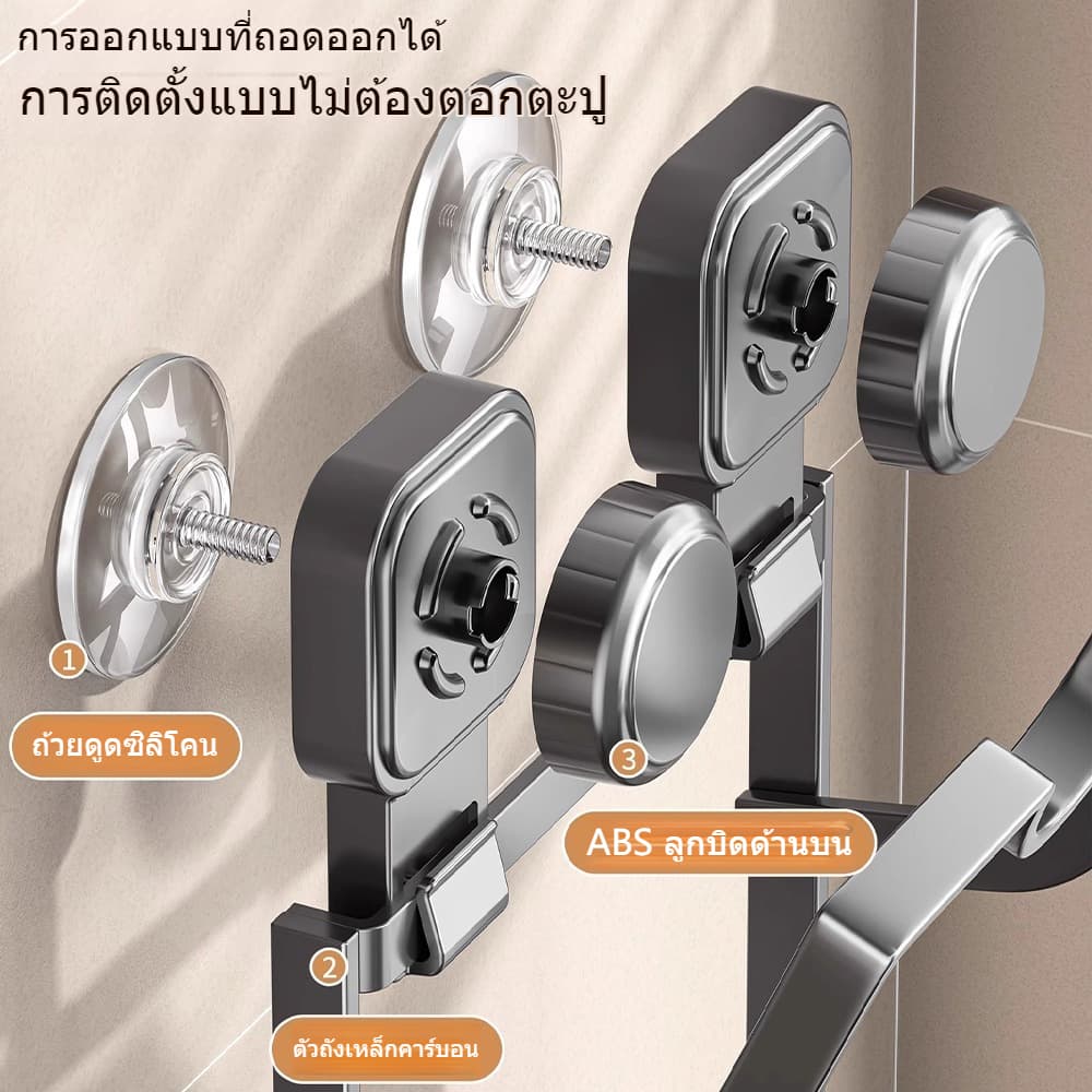 NEWชั้นวางฝาหม้อ แบบติดผนัง อเนกประสงค์ สําหรับห้องครัว รูปที่ 6