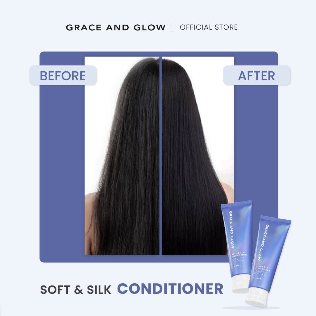 Grace and Glow Soft & Silk Conditioner - ครีมนวดผม สำหรับผมนุ่มลื่น เงางาม ด้วย Golden Marula และเคราติน รูปที่ 7