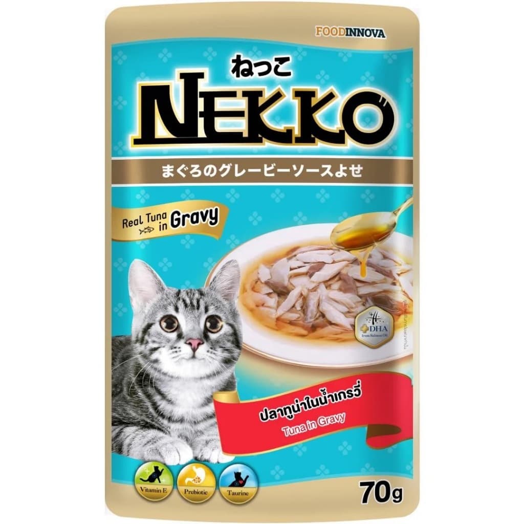 ) Nekko เน็กโกะ อาหารเปียกแมว 70g สำหรับแมวโต แมวสูงวัย รูปที่ 2