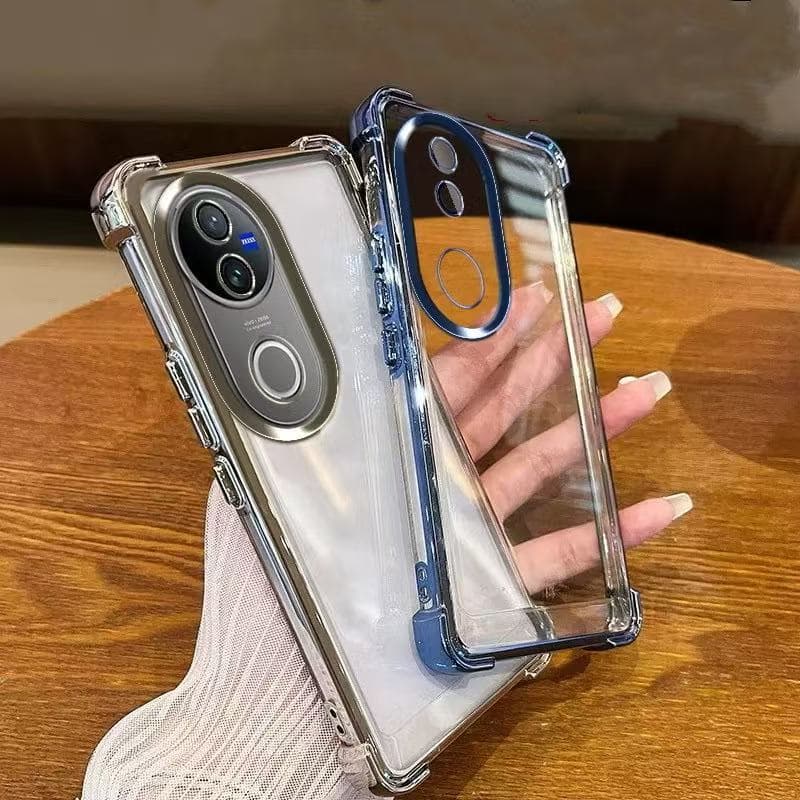 เคสใส ขอบสี กันเลนส์กล้อง สำหรับVivo V60lite V60 V50 lite V40 V40Pro V30 V30Proกันกระแทก รูปที่ 3