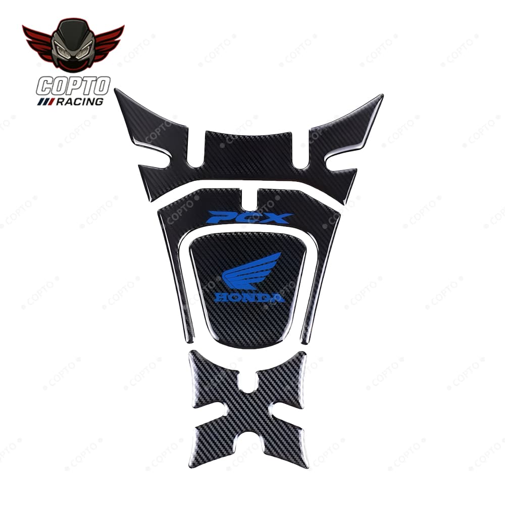 สติ๊กเกอร์กันรอยถังน้ำมัน 5D ลายคาร์บอน สำหรับ Honda PCX150 PCX125 กันรอยมอเตอร์ไซค์ รูปที่ 3