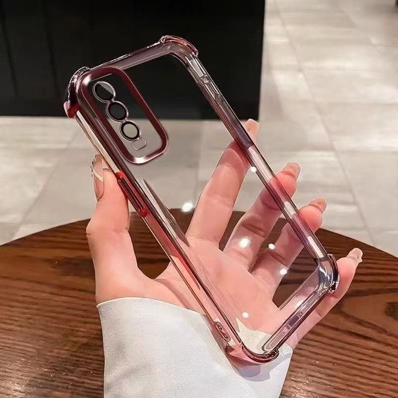 เคสใส ขอบสี กันเลนส์กล้อง สำหรับVivo Y12A Y12S Y3S Y20 Y20S Y20I Y11 Y12 Y15 Y17กันกระแทก รูปที่ 5
