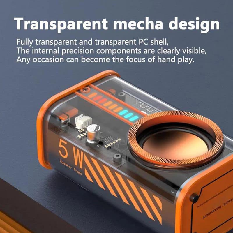 ลำโพงบลูทูธไร้สาย ลำโพงแบบพกพา 5W เสียง3D Wireless Bluetooth Speaker รูปที่ 2