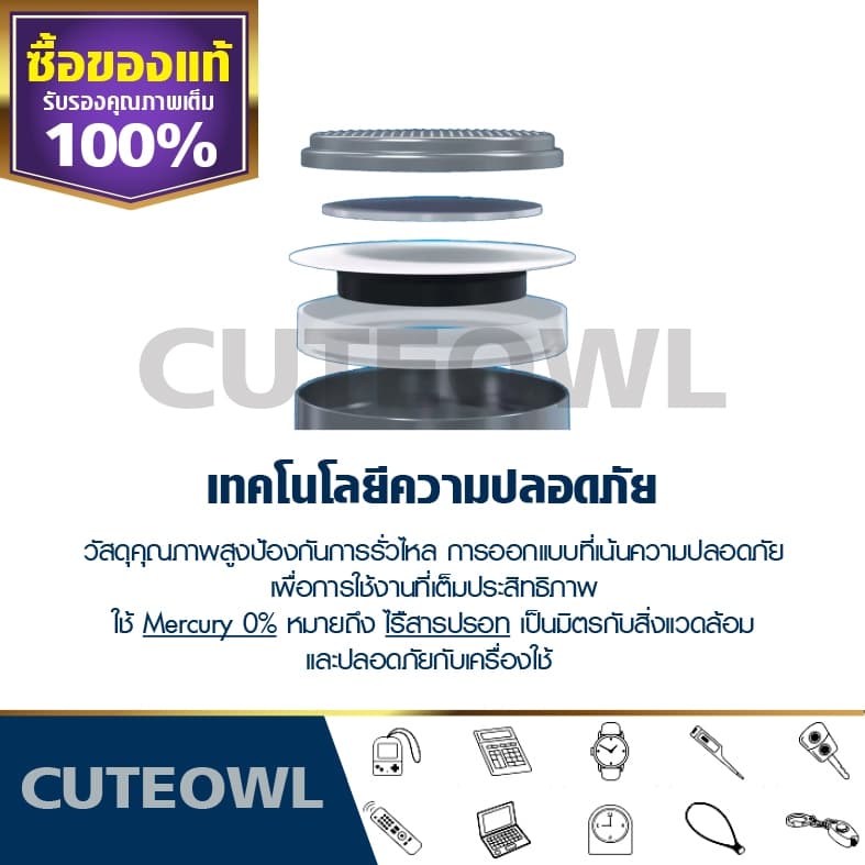 ถ่านกระดุมพานาโซนิค *ยกแผง* ล็อตใหม่ CR2032 CR2450 CR1616 LR44 CR2016 CR2025 CR1620 CR1632 CR1220 รูปที่ 4