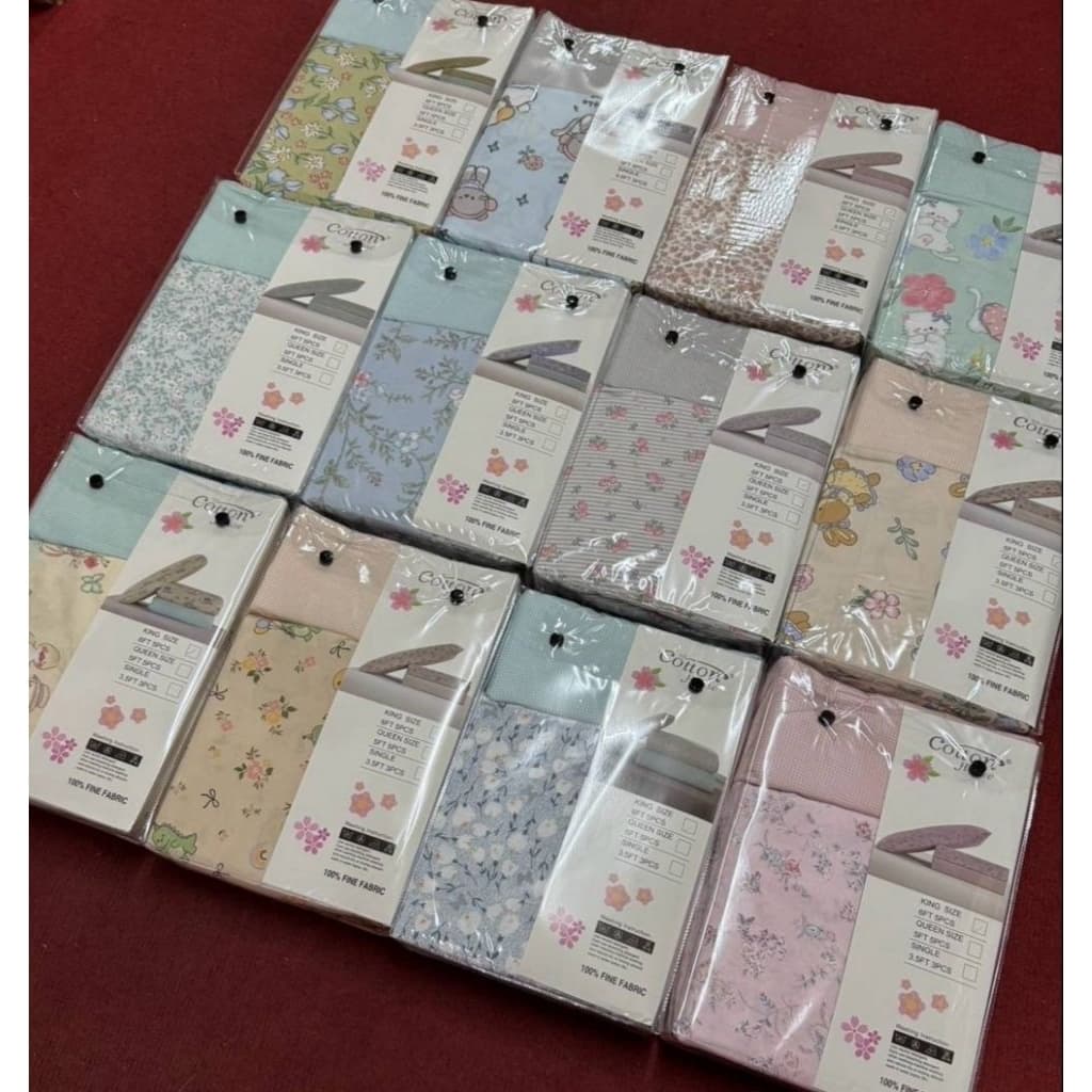 ผ้าปูที่นอน ดอกไม้ cotton house รุ่นไข่มุก รูปที่ 2