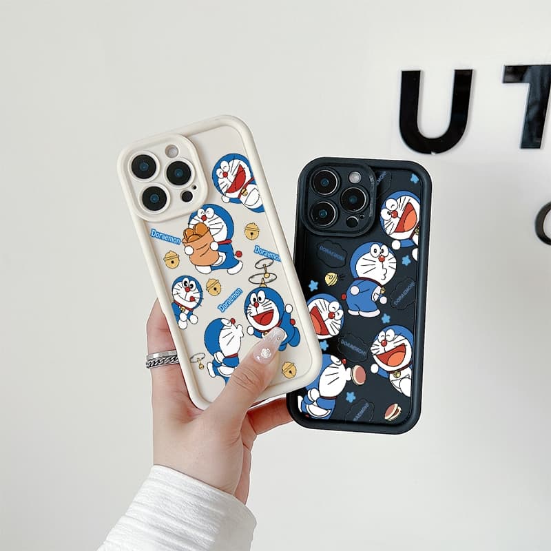 น่ารักจัง doraemon เคส Samsung A04s/A13 A12 M12 A05s A05 A03s A02s A03 A23 A25 A35 A16 A06 A52 A51 A30s A52 A51 รูปที่ 8