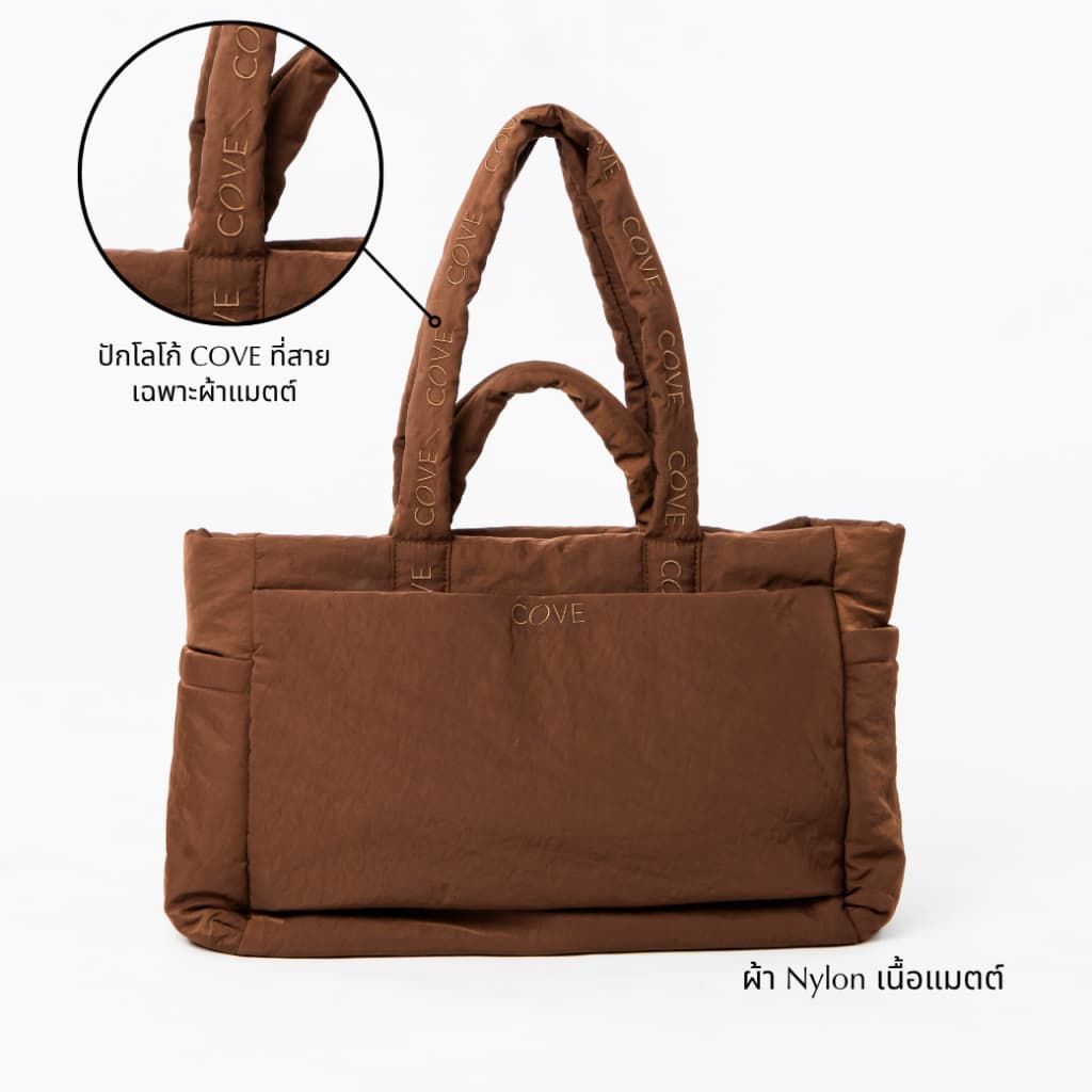 COVE Mother Of All - Essentials TOTE กระเป๋าใส่ของอเนกประสงค์ กระเป๋าแม่ลูกอ่อน กระเป๋าออกกำลังกาย เบา ช่องเยอะ 15 ช่อง รูปที่ 2