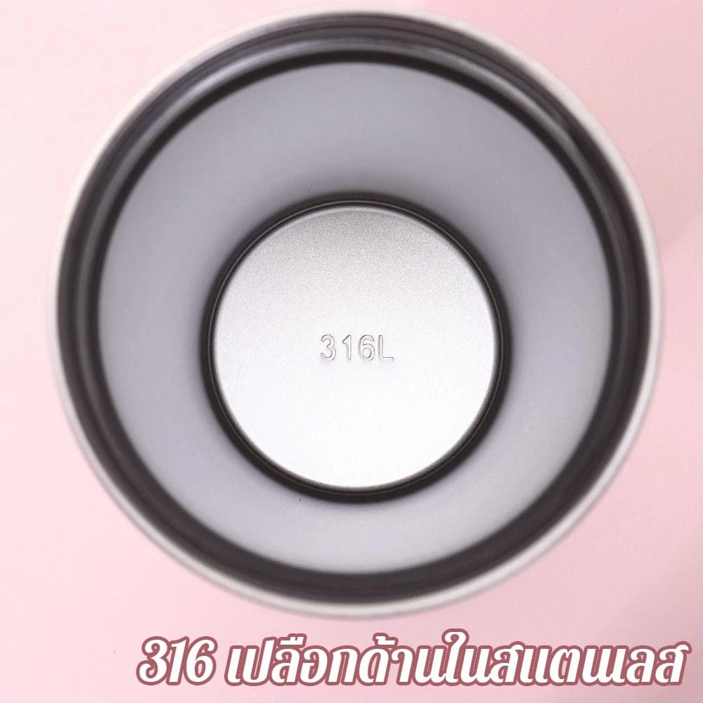 แก้วเก็บความเย็น แก้วเยติ สแตนเลส316 หลอดดูดและจี้สุดน่ารัก 24hเก็บความเย็น 710ML รูปที่ 5