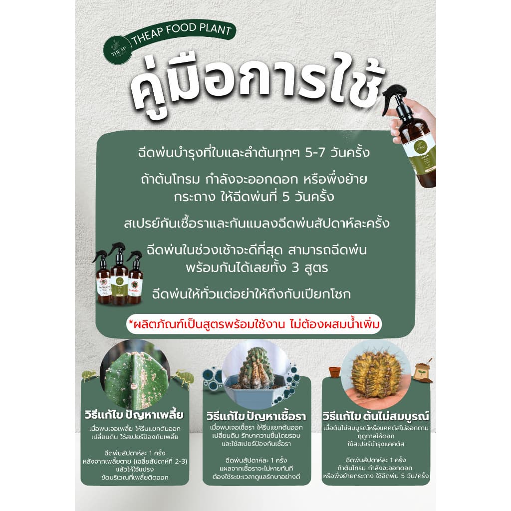 สเปรย์ป้องกันและกำจัดเชื้อราTHEAP รูปที่ 3