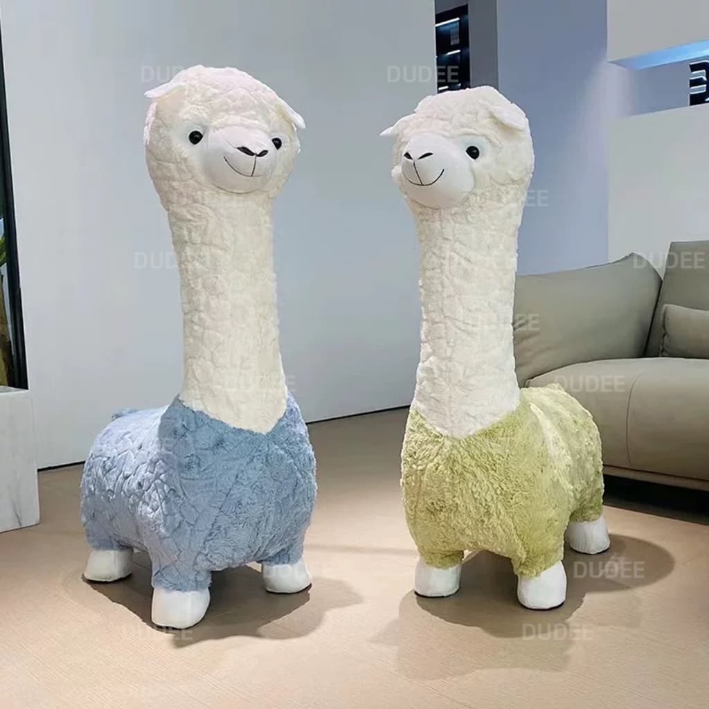 DUDEE ตุ๊กตาสุดน่ารัก Alpaca ของเล่นตุ๊กตา แกะตัวเล็กน่ารัก ตุ๊กตาสัตว์ รูปที่ 2