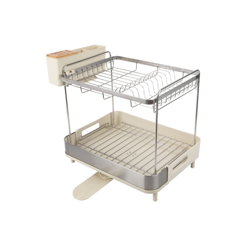 ที่คว่ำจานสเตนเลสพร้อมถาดรอง 2 ชั้น KASSA HOME รุ่น WK810449-1 ขนาด 46.6 x 32.2 x 41.1 ซม. รูปที่ 1