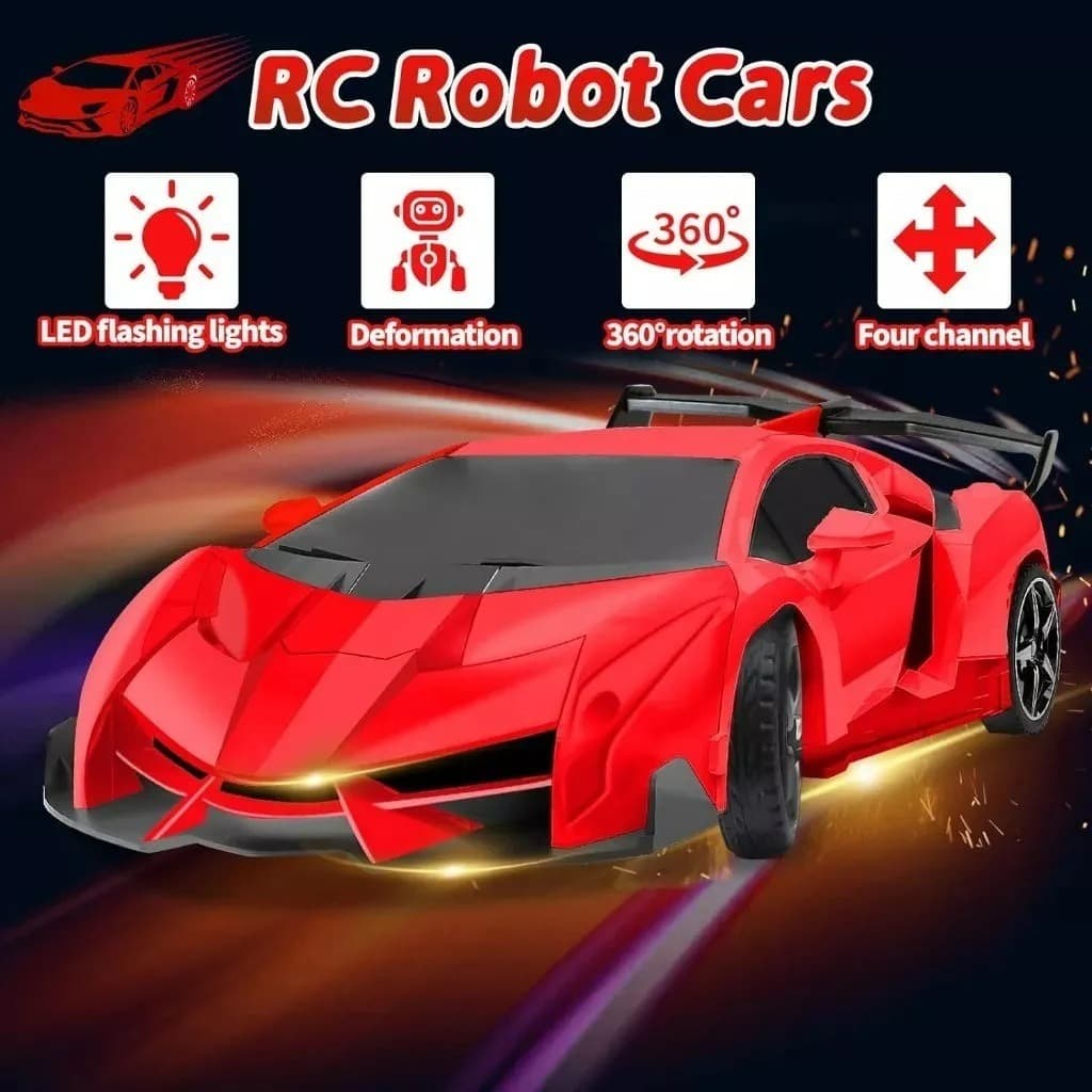 JoyToys รถบังคับวิทยุ แปลงร่างเป็นหุ่นยนต์ รถบังคับของเล่น เสริมสร้างความสนุกสนานให้เด็กๆ ของเล่นเด็ก ของเล่นเด็กผู้ชาย รูปที่ 4