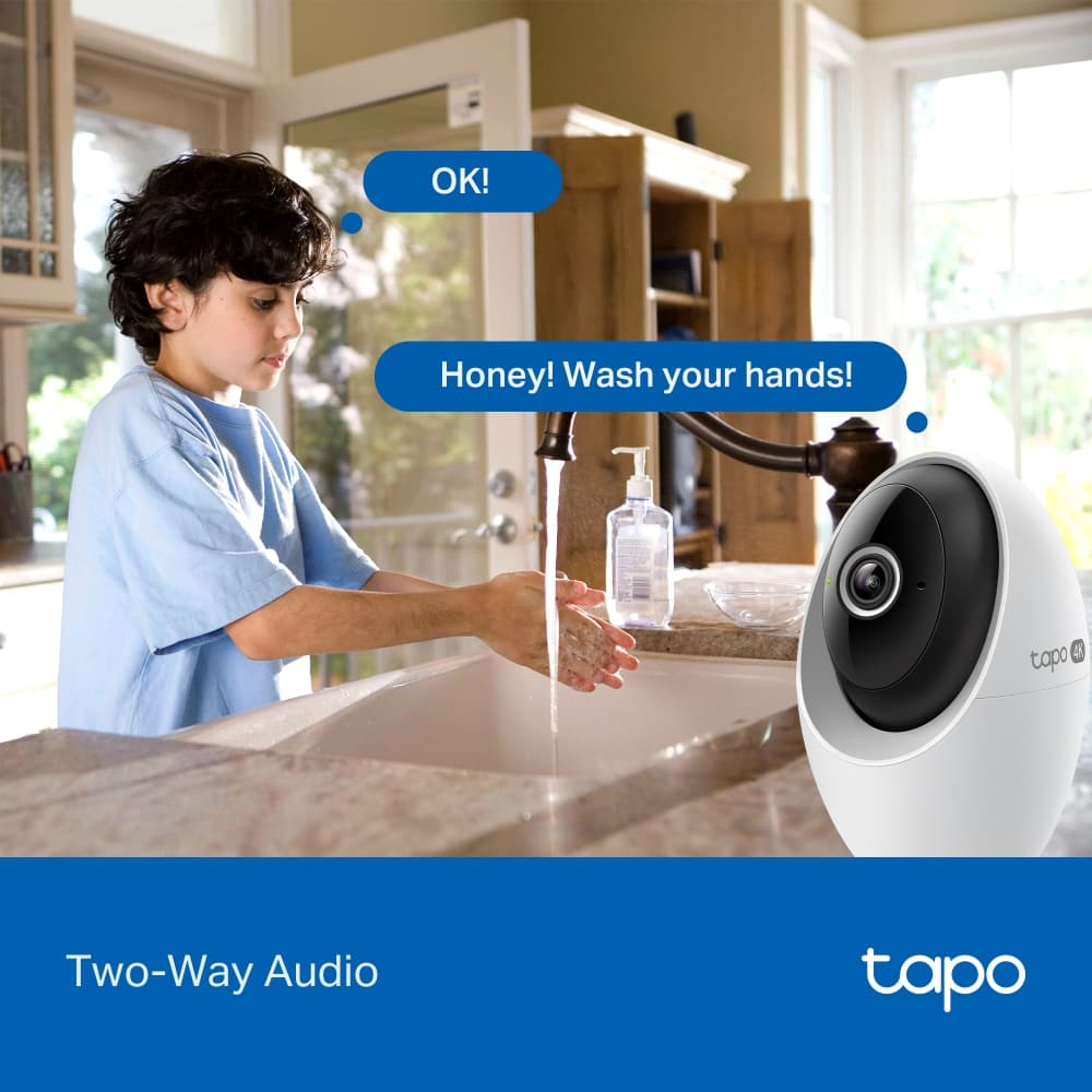 TP-Link 4K 8MP Pan/Tilt AI Home Security Wi-Fi Camera กล้องวงจรปิด ความคมชัดพิเศษ 4K รูปที่ 8