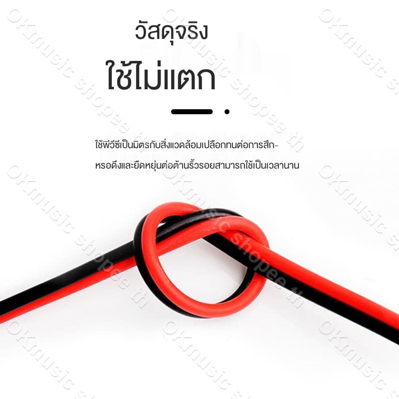 1 เมตร สายลำโพง 20AWG 17AWG 15AWG 13AWG เส้นทองแดงพิเศษ สายไฟ เพาเวอร์แอมป์ รูปที่ 6