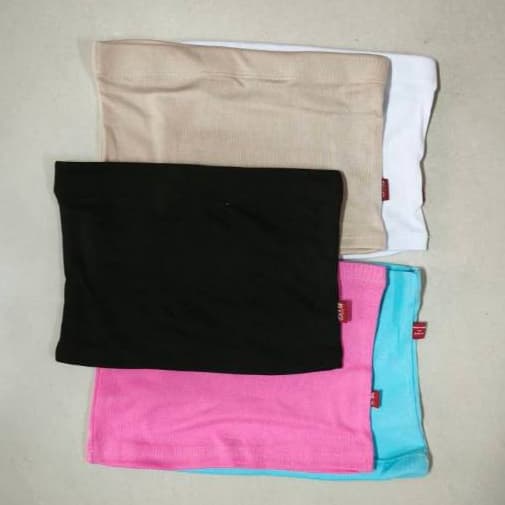 เสื้อเกาะอก สีดำ ขาว เนื้อ Size S/F/XL ผู้หญิง สีพิเศษสำหรับเด็กหญิง มี ฟ้า ชมพู รูปที่ 5