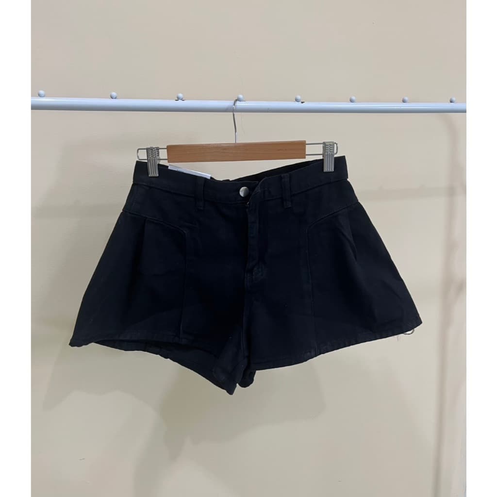1731-NEWSIZE/XS-13XL/กางเกงยีนส์สั้นทรงสวยขากว้างมี4สีให้เลือกสีดำสีขาวสีฟ้าสีกรมแนวเซ็กซี่ รูปที่ 3