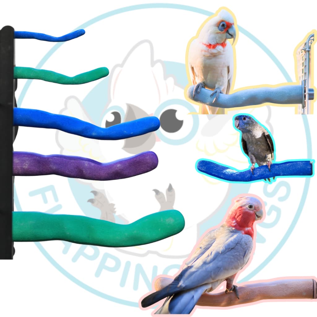 คอนลับเล็บนก Flapping Wings คอนนก คอนลับเล็บไซส์ XS - XL สำหรับนกทุกขนาด รูปที่ 1