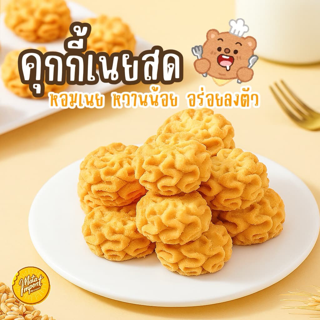 คุกกี้เนยสด หอม ละมุน ละลายในปาก หวานน้อย รูปที่ 2