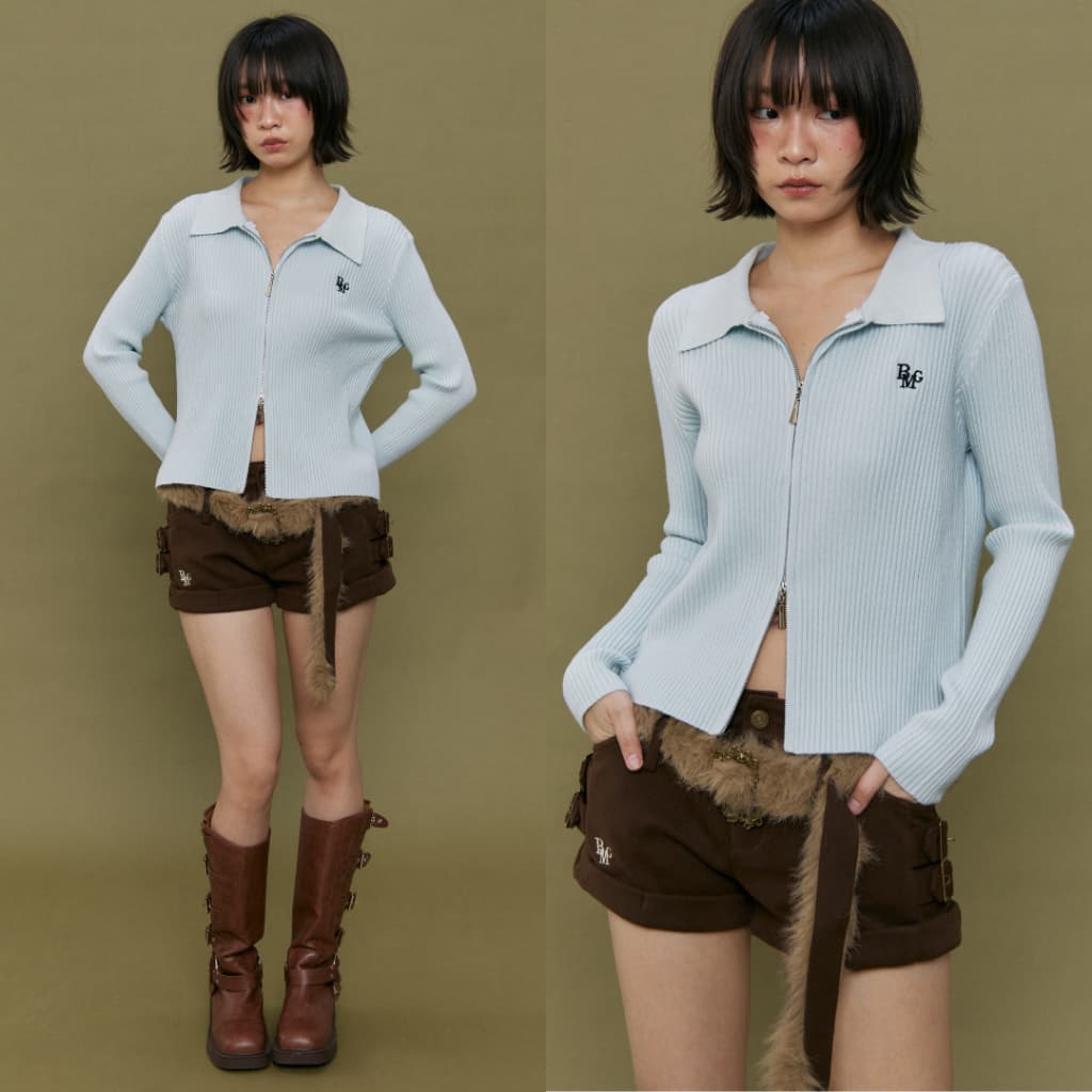 Bemingshorts031 -Mink fur กางเกงขาสั้นสุดชิคที่มาพร้อมกับเข็มขัดขนมิ้งเพิ่มความน่ารัก รูปที่ 7