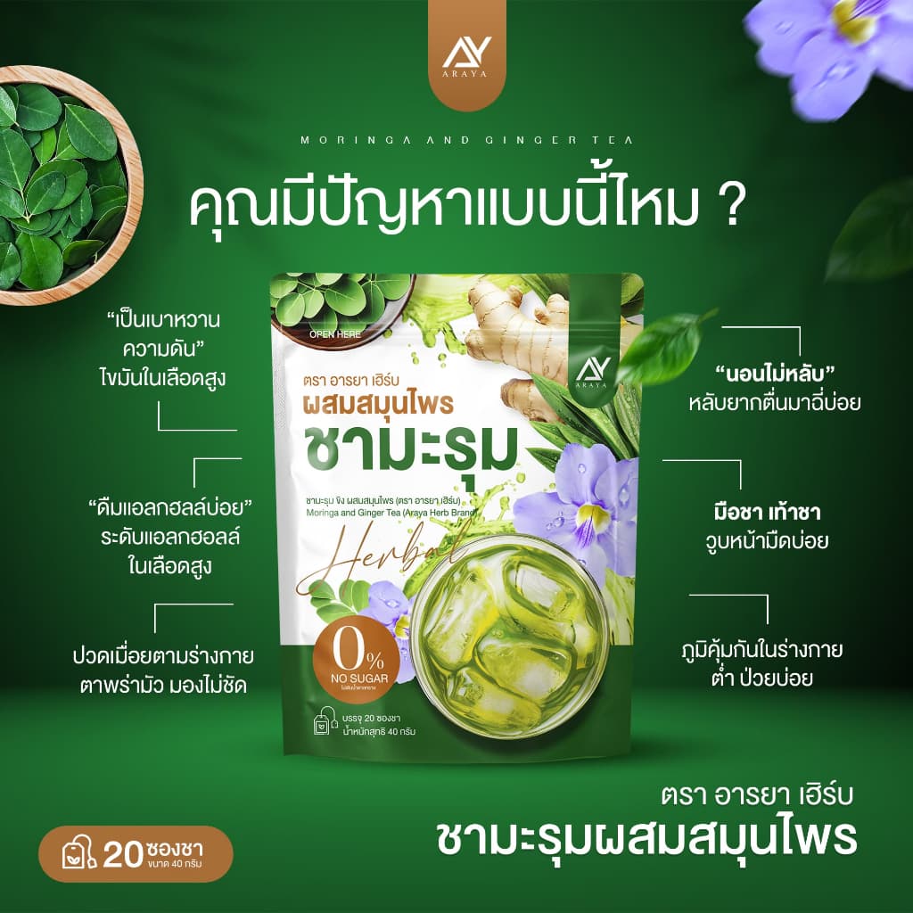 อารยา ชามะรุม สมุนไพรชามะรุม เพื่อสุขภาพ รูปที่ 3