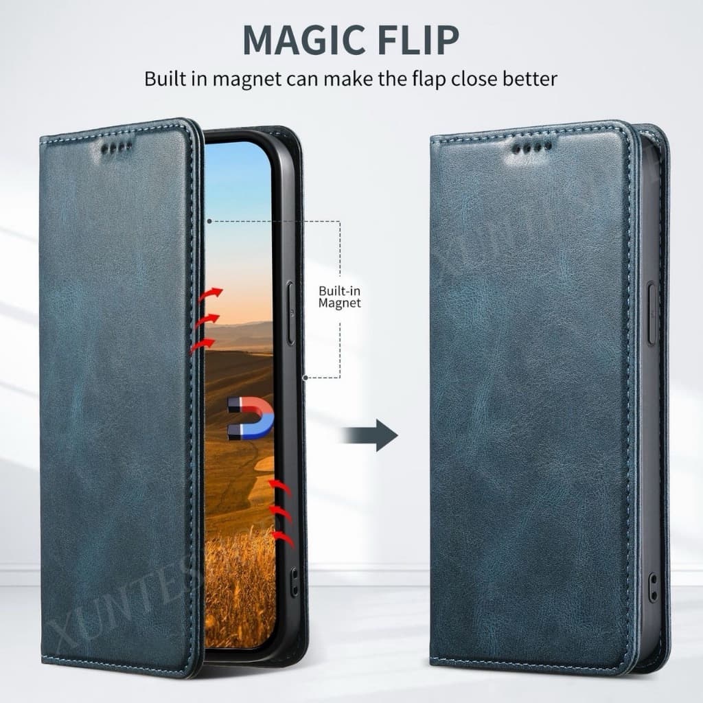 เคสฝาพับ สำหรับ OPPO Reno15 15F 15Pro Max A6 pro A6X A5X A5i A5pro A5 A3 AX3 A3pro A18 A38 Reno14 14F 14Pro A17 A15 A16 รูปที่ 5
