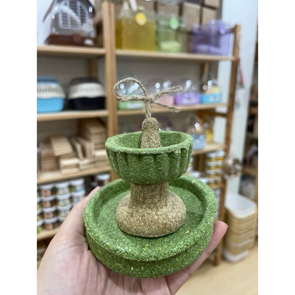 แทะ ลับฟัน ของตกแต่งกรงลับฟันได้รวมหลายยี่ห้อ carno rodizoo ป่าสน ต้นสน ลูกโอ๊ค ดอกไม้ น้ำพุ กระบองเพชร ลูกประคำ รูปที่ 8