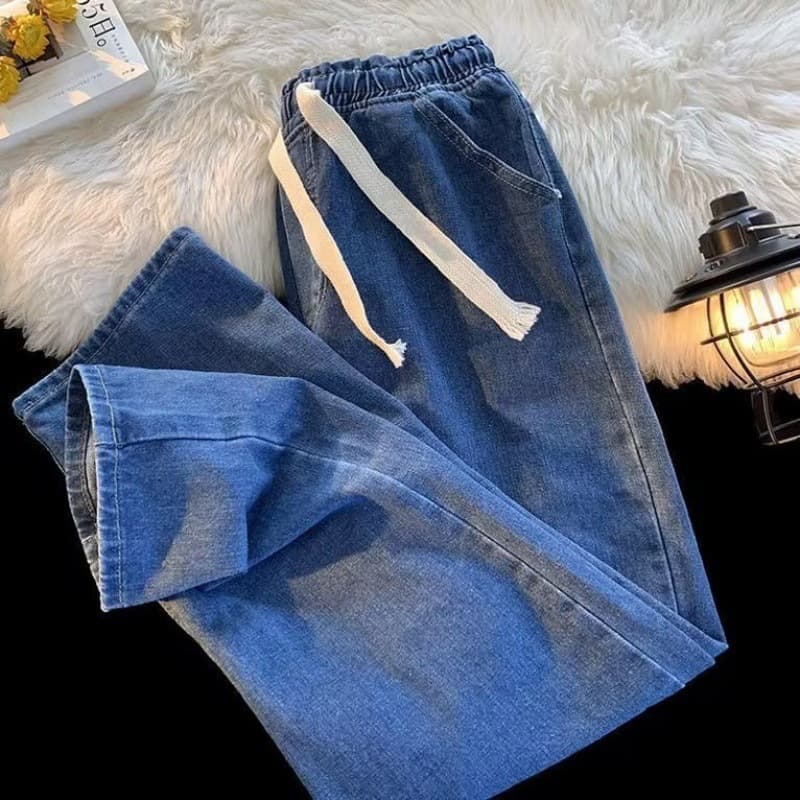 กางเกงยีนส์ผู้ชายเอวสูงแบบสวมผ้าหนาใส่สบายไม่ร้อนมีหลายสี รุ่นNZK-CS14