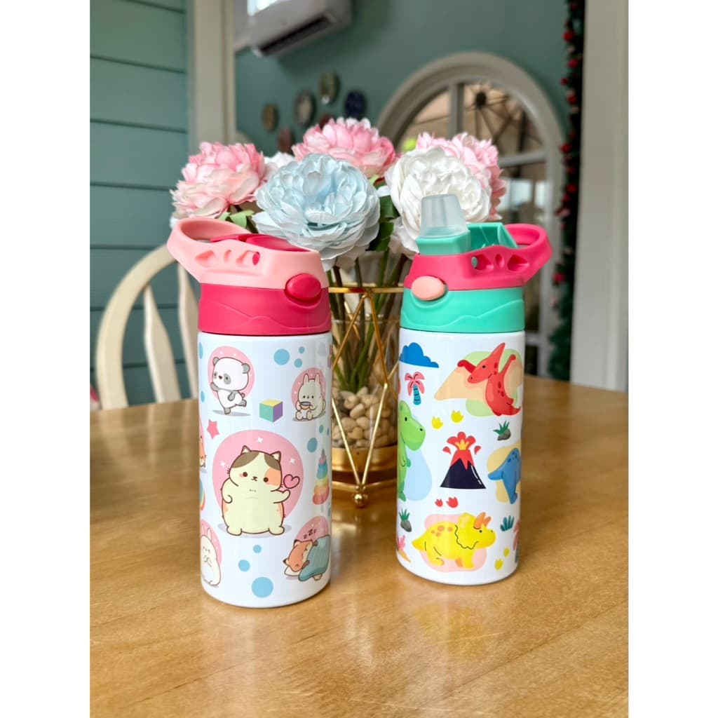 Sakurane กระบอกน้ำเด็ก สแตนเลส304 ฝากดหลอดเด้ง ขนาด 350ml. ขวดน้ำอนุบาล แก้วน้ำเด็กไปโรงเรียน รูปที่ 7