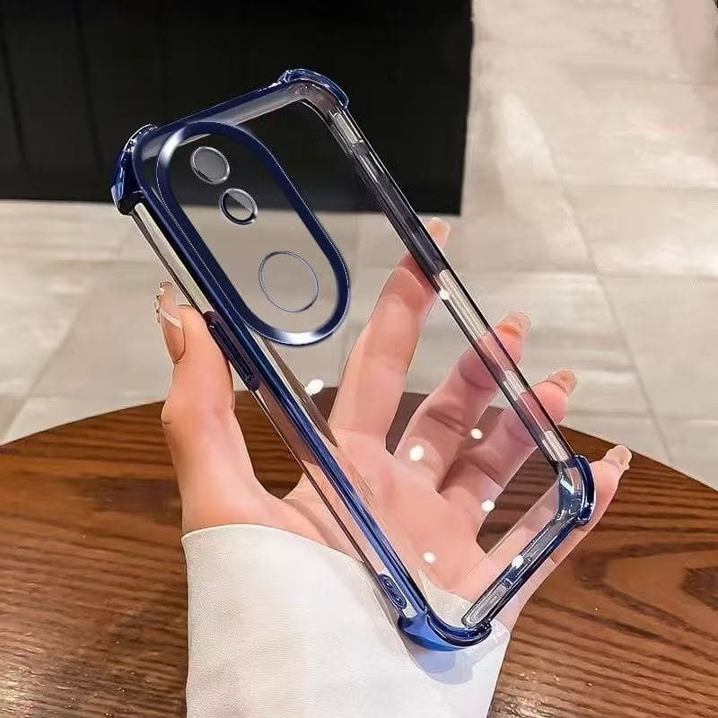เคสใส ขอบสี กันเลนส์กล้อง สำหรับVivo V60lite V60 V50 lite V40 V40Pro V30 V30Proกันกระแทก รูปที่ 2