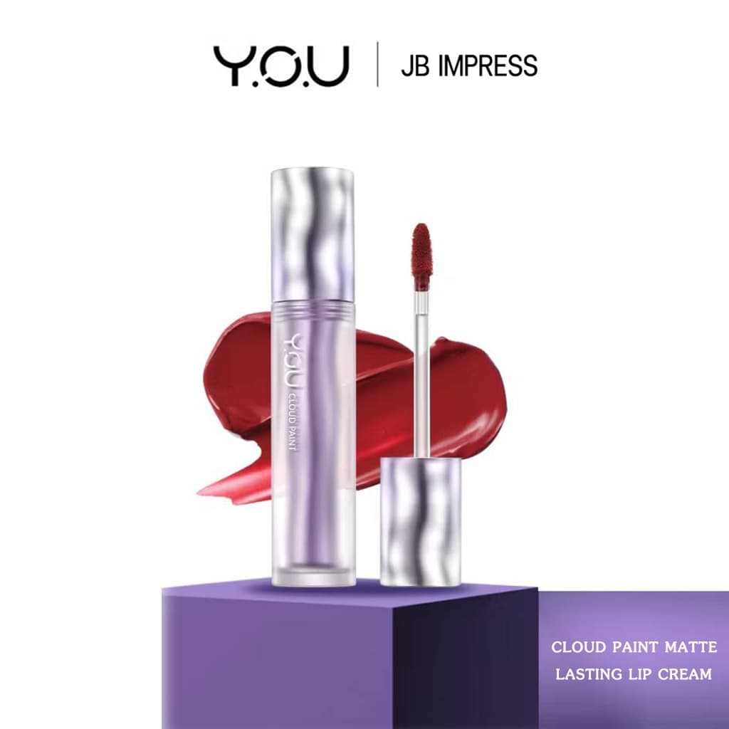 YOU Cloud Paint Matte Lasting Lip Cream ลิปแมท สีแน่นชัด กลบริมฝีปากคล้ำ บำรุงริมฝีปากชุ่มชื้น ติดทน รูปที่ 1