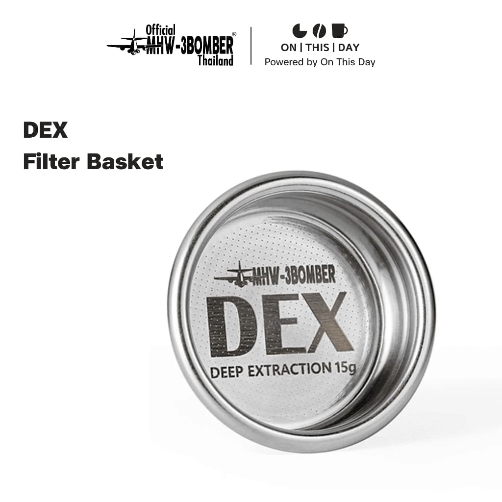MHW-3BOMBER DEX Precise Filter Basket ตะแกรงชงกาแฟ ขนาด 58.5 mm รูปที่ 1