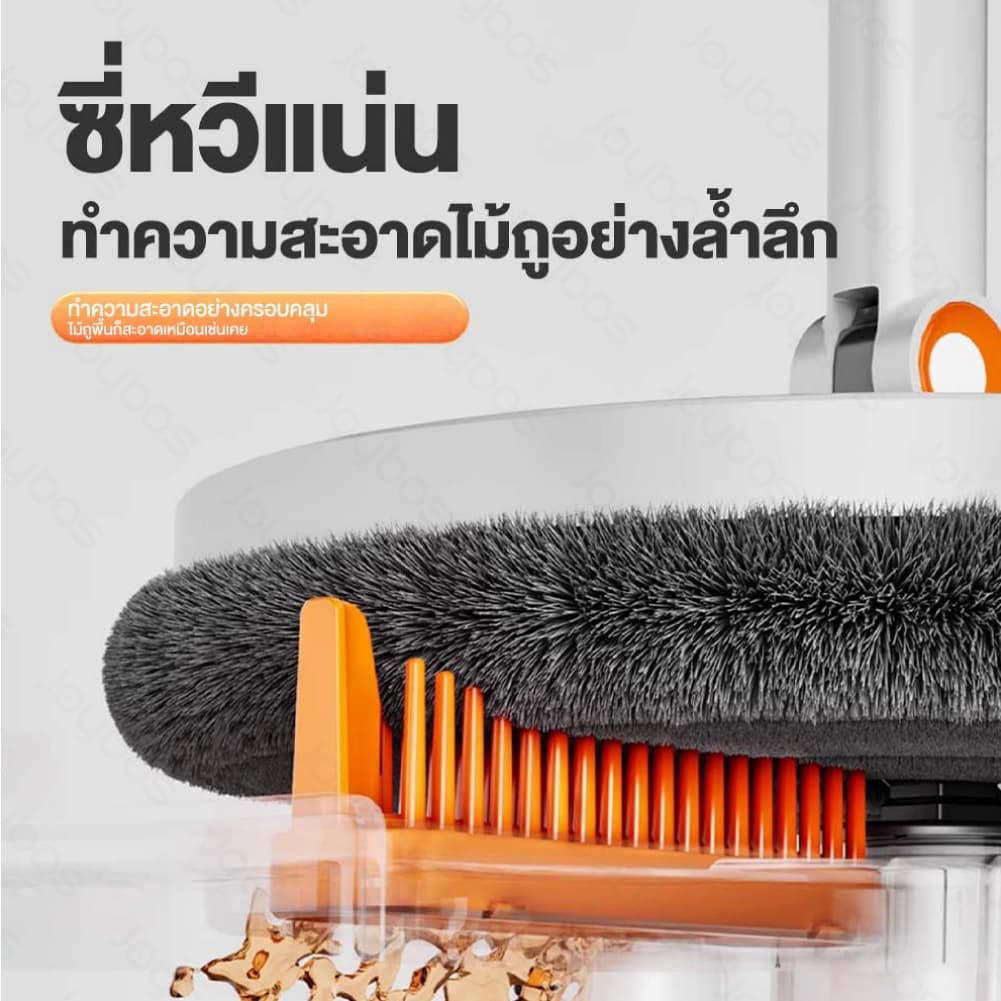 2025SpinMopฟรีผ้า5ผืน ถังถูพื้น ชุดถังปั่นม๊อบ ไม้ถูพื้นถังปั่น ชุดถังปั่นไม้ม็อบ ไม้ม๊อบถูพื้น หมุนได้360 รูปที่ 5