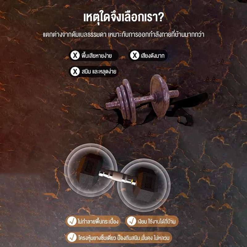 ดัมเบลหกเหลี่ยมสองต่อการสั่งซื้อ5 kg 10 kg 12.5 kg 15 kgดัมเบลยาง หกเหลี่ยม ดัมเบลหกเหลี่ยมหุ้มยาง รูปที่ 6