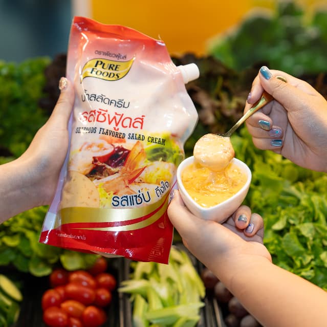 น้ำสลัดครีม ซีฟู้ด อร่อยเด็ด แซ่บซี๊ด ขนาด 920 กรัม มีฮาลาล ตราเพียวฟู้ดส์ Purefoods สลัดโรล รูปที่ 3