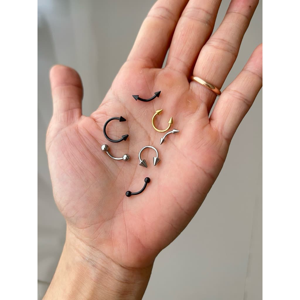 จิวเกือกม้า จิวคิ้ว จิวปาก Septum ใส่ได้ทุกส่วนของร่างกาย Stainless 316L 1 ชิ้น รูปที่ 4