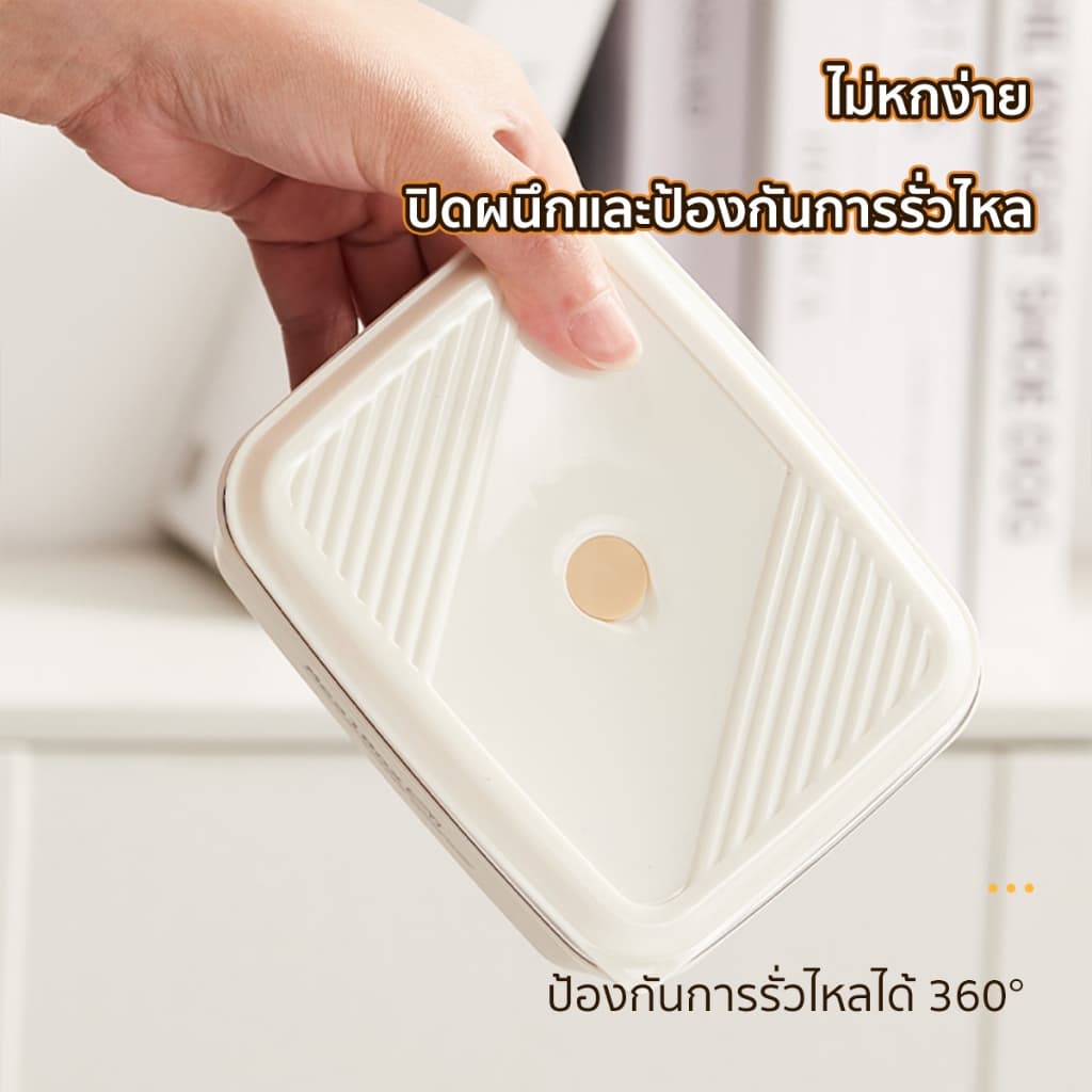 TEN MIRO กล่องข้าว กินอาหารร้อนได้ทุกเวลา อุ่นไมโครเวฟได้ สแตนเลส316 ปิดผนึก360°กันการรั่ว กล่องเก็บอุ่น กล่องข้าวเที่ยง รูปที่ 6