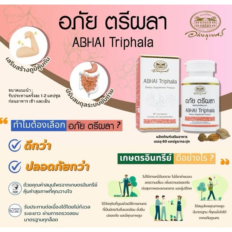 อภัย ตรีผลา - อภัยภูเบศร Abhai Triphala รูปที่ 4
