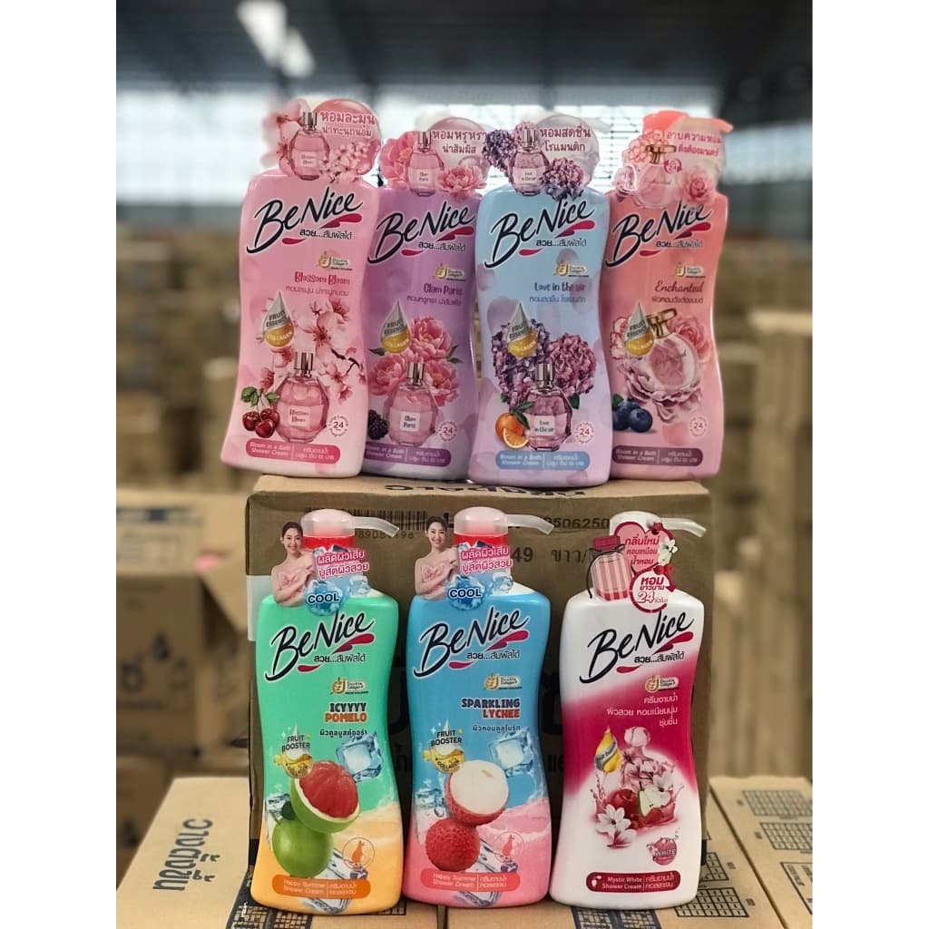 Benice บีไนซ์ 400-450ml. ครีมอาบน้ำ หัวปั๊ม รูปที่ 3