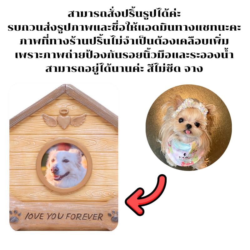 โกศใส่อัฐิสัตว์เลี้ยง กล่องเก็บกระดูกสัตว์ ของที่ละลึก ใช้ได้กับสัตว์เลี้ยงทุกชนิด รูปที่ 5