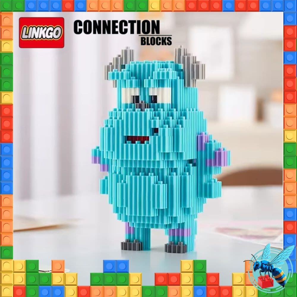 ตัวต่อ นาโน มอนเตอร์อิ้ง ซัลลี่ ไมค์ SULLEY MIKE monster inc Nanoblock Size L รูปที่ 6