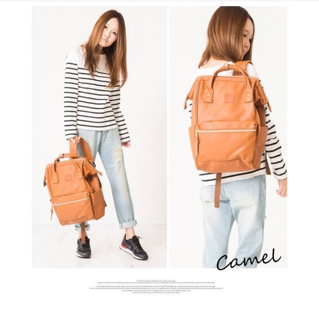 Anello PU Leather Backpack กระเป๋าเป้สะพายหลัง เป้หนังพียู รุ่น AT-B1211/AT-B1212 รูปที่ 3