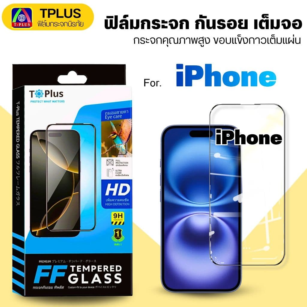 ฟิล์มกระจก iphone 17e Air 13 17ProMax 11 17Pro 16Promax 12 12Promax 16 17 15 15Promax รูปที่ 1