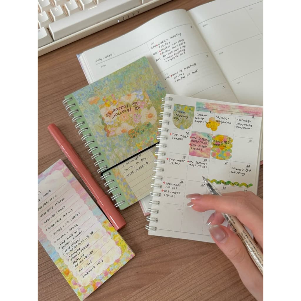 สมุดแพลนเนอร์ / สมุดโน้ต / สมุดสแตมป์ / junk journal - Little meaningful days ขนาดพกพา A6 รูปที่ 8
