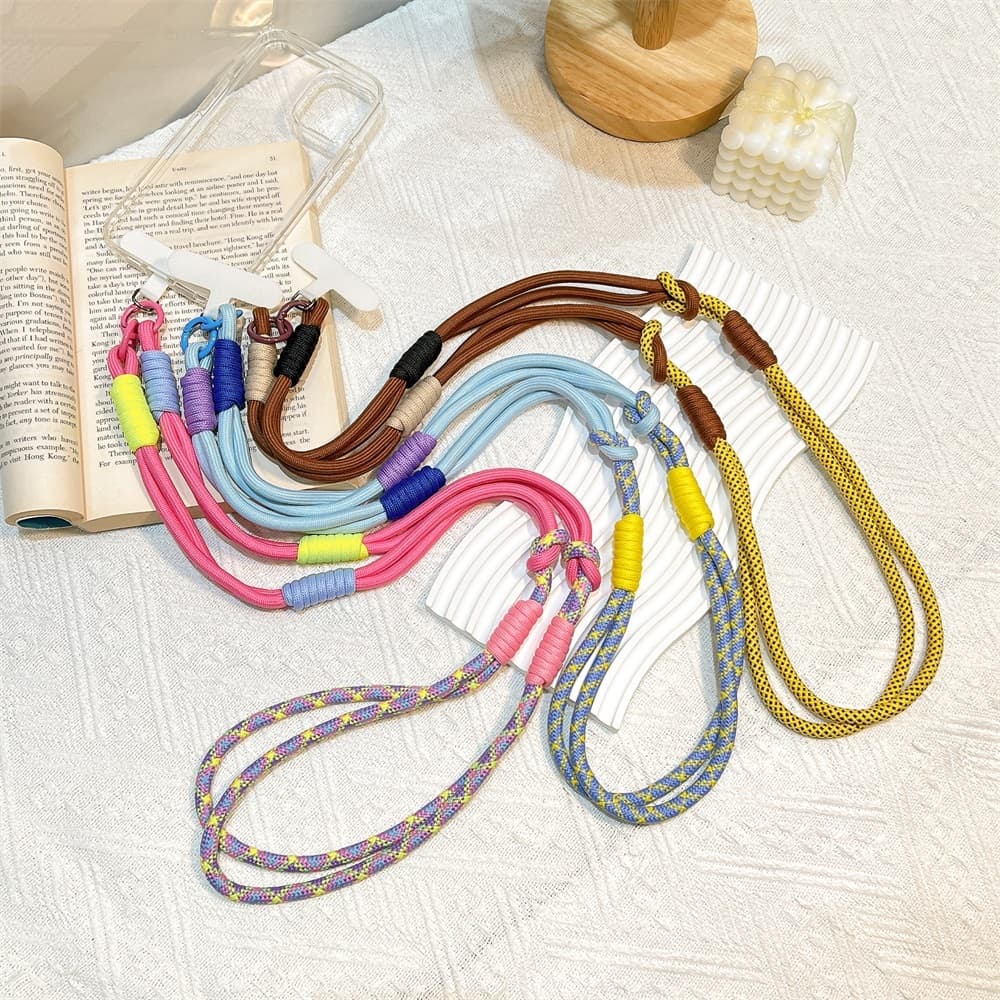 สายคล้องโทรศัพท์แบบยาว Lanyard ใส่ได้หลายแบบ ถอดได้ นุ่มสบาย กันลื่น สำหรับมือถือทุกรุ่น รูปที่ 2