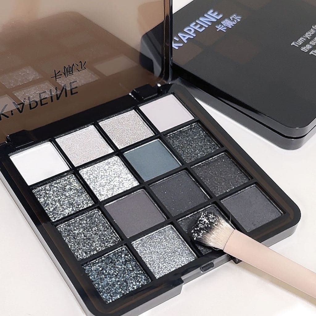 พาเลทตา 16สี อายแชโดว์ กันน้ํา เม็ดสีควันสูง อายแชโดว์โกธิค สุดเท่ ประกายชิมเมอร์ สีสวย ติดทน รูปที่ 3