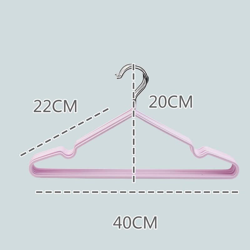 ไม้แขวนเสื้อสแตนเลส ไม้แขวนเสื้อซิลิโคน แขวนผ้า ผู้ใหญ่ 40cm ซม เคลือบซิลิโคนกันลื่น COD รูปที่ 8