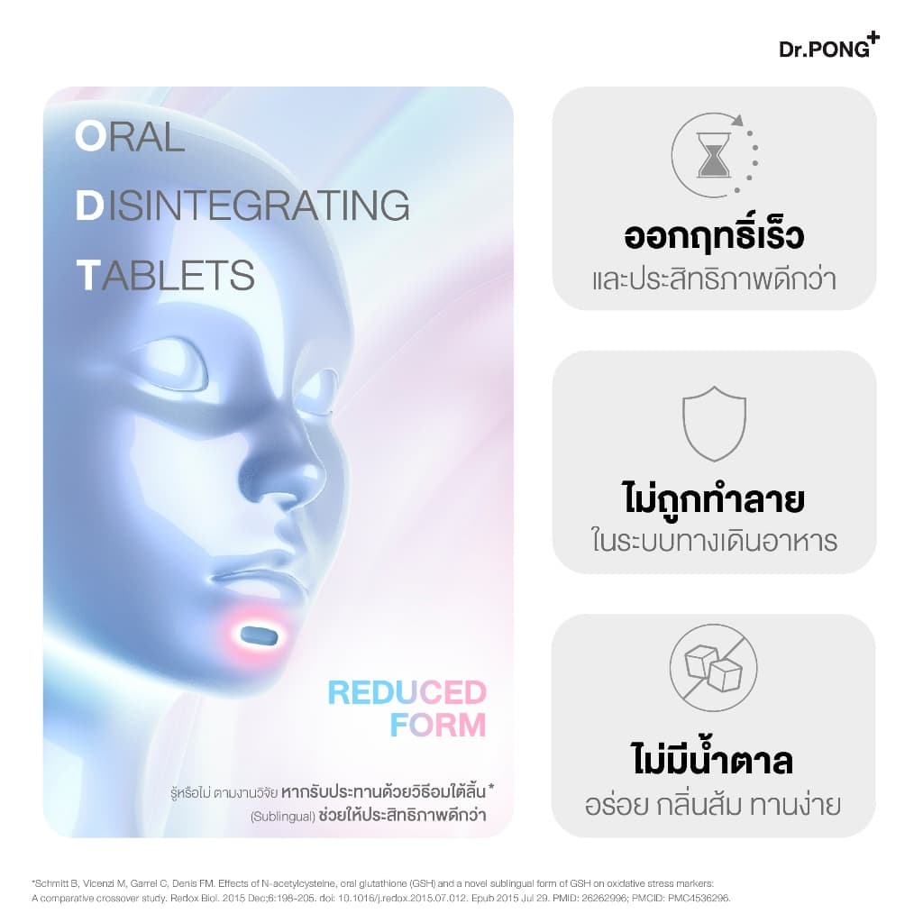 Dr.PONG เซตบูสต์ผิวใส สุขภาพดี Triple C + Gluta 250 รูปที่ 9
